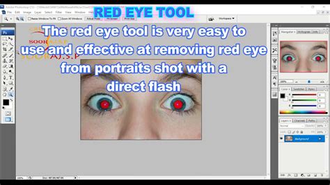 How To Use Red Eye Tool In Adobe Photoshop Cs3 Youtube