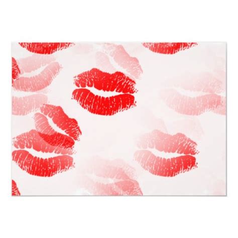 Kissable Lips Invitation Zazzle