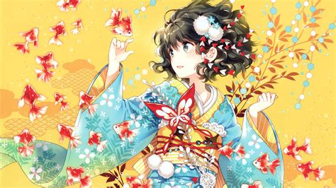 Anime Kimono Wallpapers Wallpaper Cave