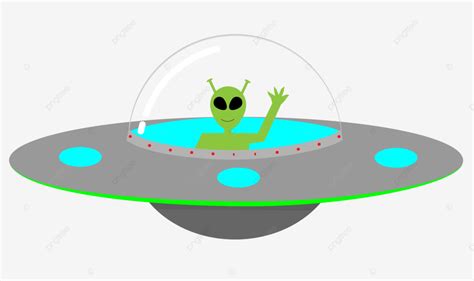 Ufo And Alien Cartoon Transparent Background Ufo Alien Spacecraft