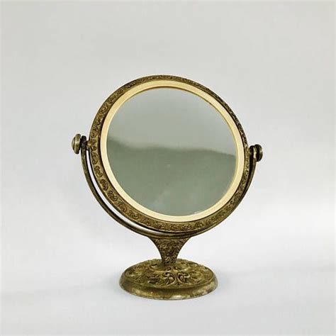 Antique Vanity Mirror With Stand Brass Makeup Mirror Antique Vanity Mirrors Antique Mirror
