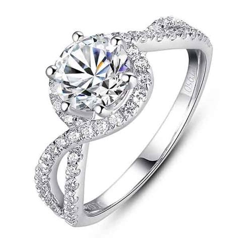 Latest Luxury Silver Diamond Engagement Ring Engagement Rings