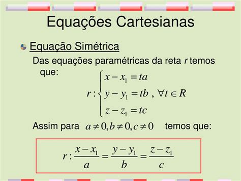 Equação Paramétrica Da Reta