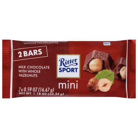 Save On Ritter Sport Milk Chocolate With Whole Hazelnuts Mini 2 Ct