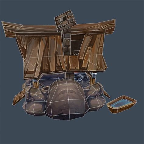 3d Model Cartoon Old Forge Building Vr Ar Low Poly Cgtrader