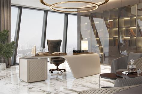 Luxurious Office On Behance Modern Office Interiors Modern Office Design Executive Office Design