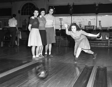 Bowling In Denton Texas 1942 Vintage Everyday