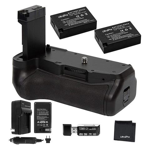 Ultrapro Battery Grip Bundle For Canon Rebel T7i Eos 77d 800d