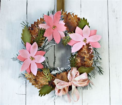 How To Make A Poinsettia Wreath Sizzix Blog
