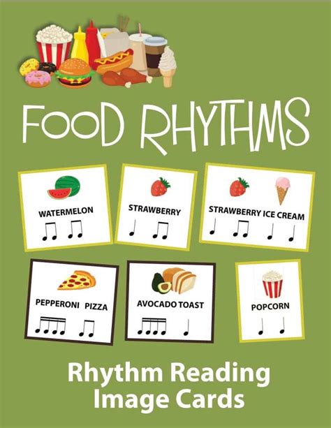 Food Rhythms Full Voice Music Shop In 2022 Preschool Crafts