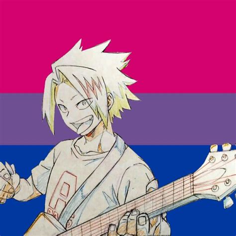 Created By Denkithepikachu Kaminari Denki Bisexual Pride Profile Picture Icon Pfp Lgbt Anime