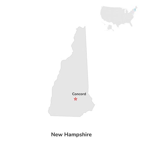 Premium Vector Us American State Of New Hampshire Usa State Of New