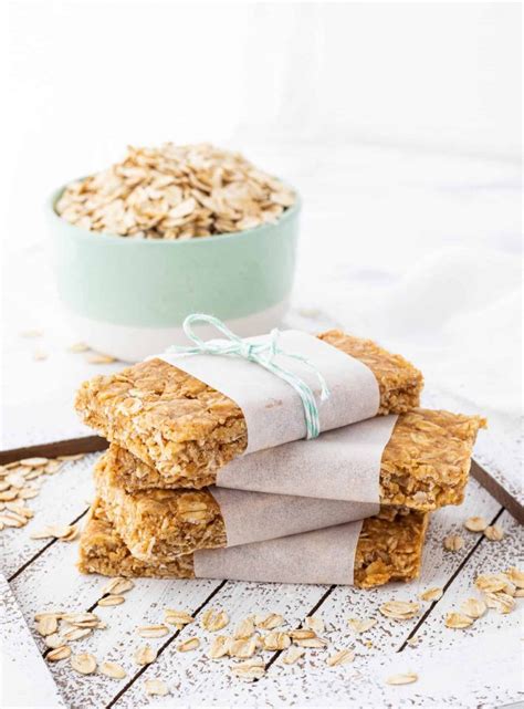 No Bake Peanut Butter Oatmeal Protein Bars Low Sugar
