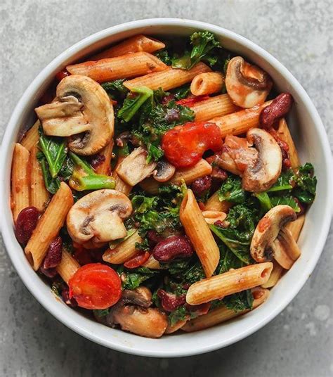 Creamy Tomato Pasta With Mushrooms And Kale Best Of Vegan