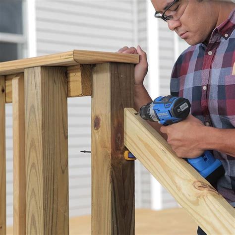 No, one handrail is required on stairs with 4 or more risers. How to Build a Deck: Wood Stairs and Stair Railings ...