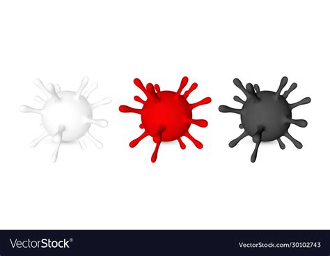 Coronavirus Covid19 19 2019 Nkov 3d Virus Unit Vector Image