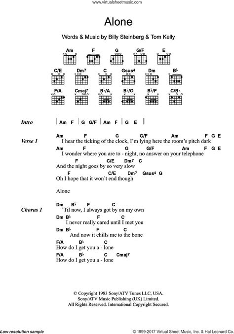 Heart Alone Sheet Music For Guitar Chords PDF