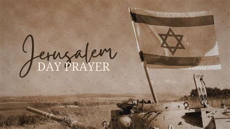 Jerusalem Day Prayer For Israel Jewish Voice
