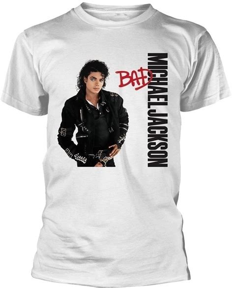 Michael Jackson T Shirt Bad White 2XL Muziker