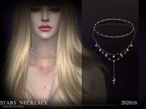Stars Diamond Necklace 202016 By S Club Ll At Tsr Sims 4 Updates