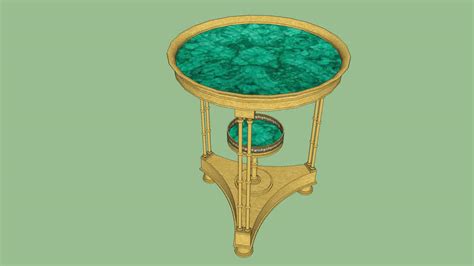 Regency Empire Neoclassical Round End Or Side Table 3d Warehouse