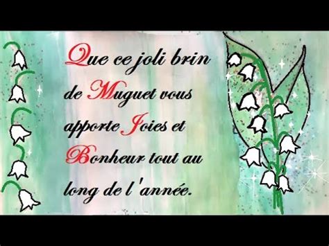 L'arrivée du mois de mai marque traditionnellement le retour du muguet. Offrez un poème avec un brin de muguet virtuel le 1er mai 2021 - YouTube