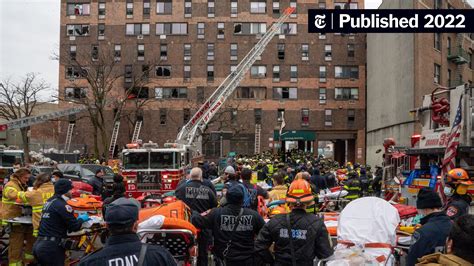 Fire In Bronx Apartment Building Kills At Least 19 The New York Times