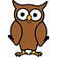 Brown Cartoon Owl Vector Clipart Image  Free Stock Photo Public