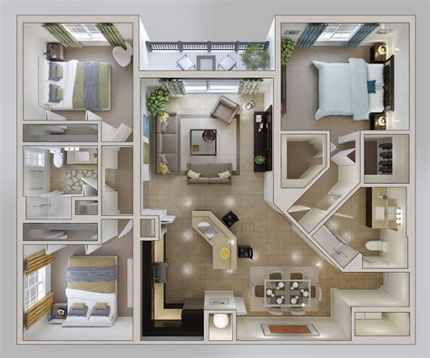Https://tommynaija.com/home Design/3 Bedroom Apartment House Plans Interior Design Ideas