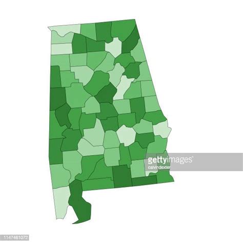 Alabama Counties Map Photos And Premium High Res Pictures Getty Images