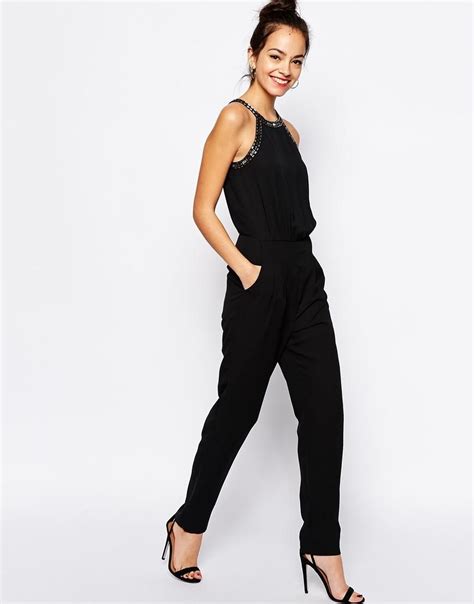 New Look New Look Embellished High Neck Jumpsuit At Asos Jumpsuit