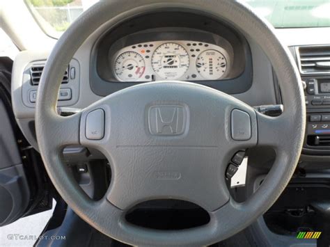 1998 Honda Civic Lx Sedan Gray Steering Wheel Photo 62487280