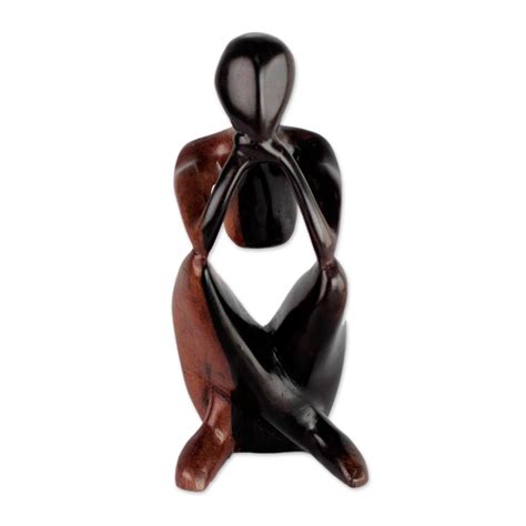 Unicef Market Hand Carved Ebony Wood Sculpture From Ghana