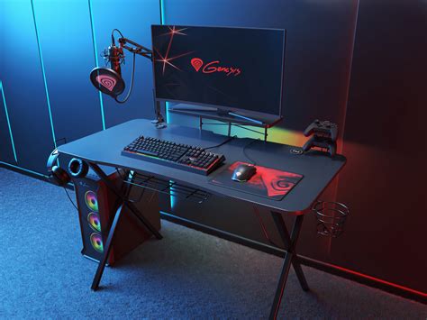 Gaming Desk Genesis Holm 300 Rgb Post Test Impakt Sa