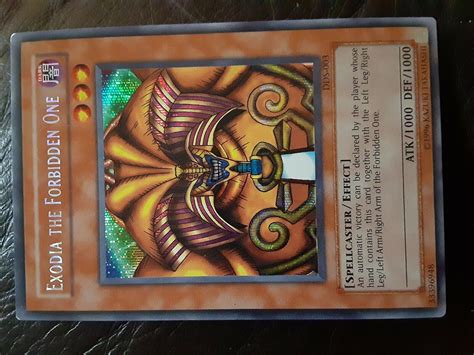 Exodia The Forbidden One Dds 003 Prismatic Secret Rare Yugioh Promo Card Ebay