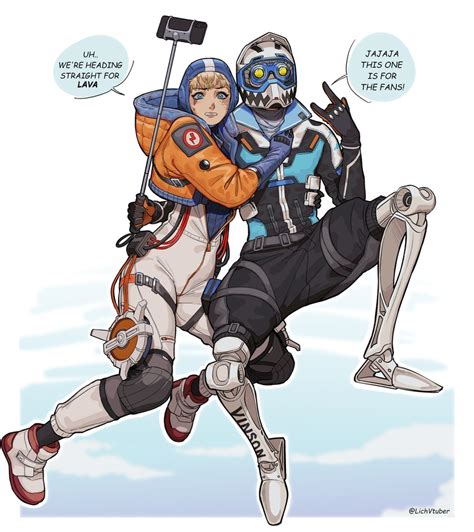 Wattson Octane And The Victory Lap Octane Apex Legends Drawn By Bsapricot Danbooru