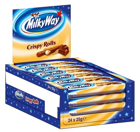 Milky Way Crispy Rolls Chocolate Bars X 24 Bars From Germany