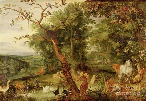 The Garden Of Eden Painting By Jan The Elder Brueghel