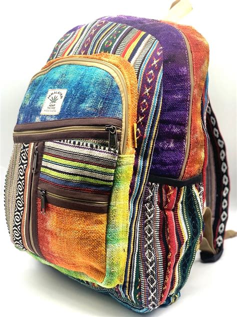 Himalaya Hemp Tie Dye Large Backpack Hippie Backpack Festival Etsy