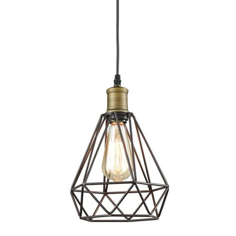 A general rule of thumb: Farmhouse Polygon Wire Cage Pendant Light Hanging Kitchen ...