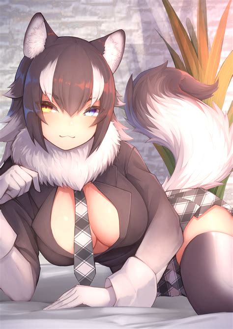 Grey Wolf Kemono Friends Image By Akuma Zerochan Anime Image Board