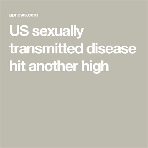 Us Sexually Transmitted Disease Hit Another High Sexually Transmitted
