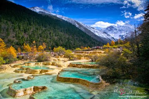 Huanglong Unique Yellow Dragon Pools In China Snow Addiction News