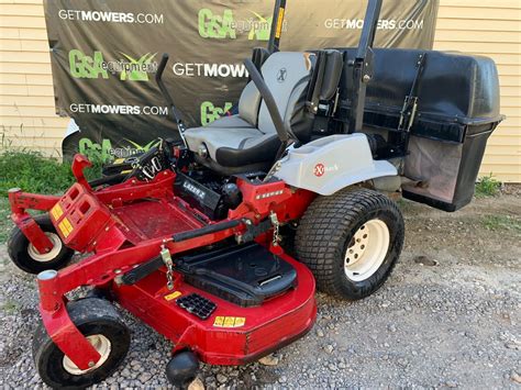 In Exmark Lazer Z Commercial Zero Turn W Bagger Efi A Month Lawn Mowers For Sale