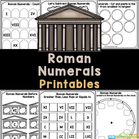 Free Roman Numerals Printables Worksheets Best Pixel Design