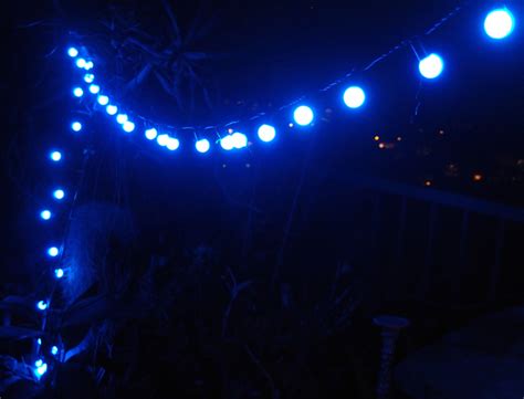 50 Indoordry Outdoor Blue Led Globe Ball String Lights
