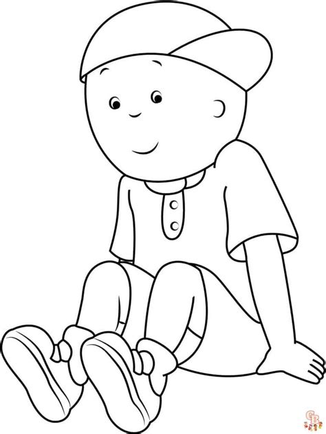 Desenhos Para Colorir De Caillou Para Impress O Gr Tis Para Crian As E