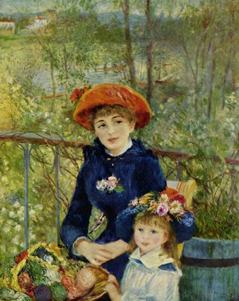 On The Terrace Painting Pierre Auguste Renoir Oil Paintings