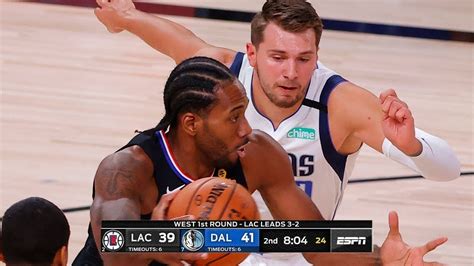 Follow along with the game with video highlights below from the match played this what: LA Clippers vs Dallas Mavericks Full GAME 6 Highlights | August 30 | NBA Playoffs - YouTube