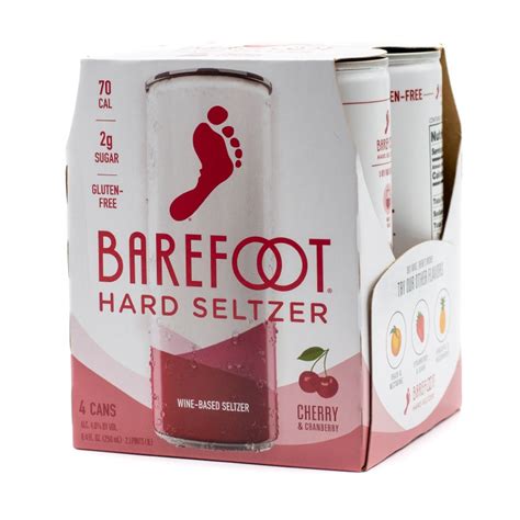 Barefoot Cherry Hard Seltzer 4pk 250ml Can Legacy Wine And Spirits